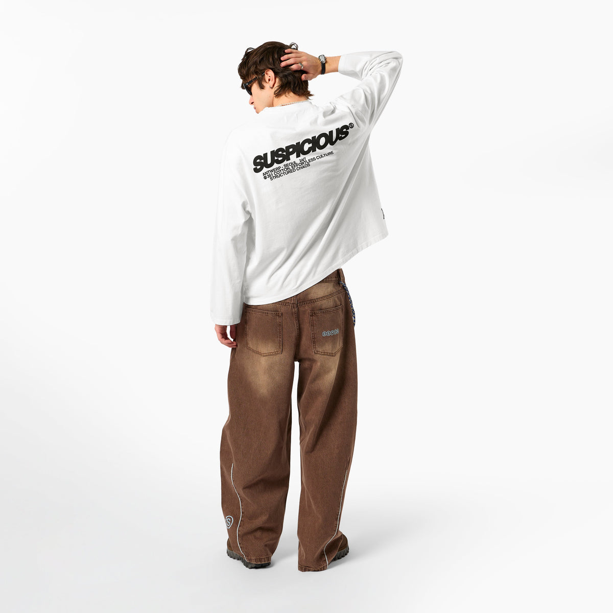 +351 Cotton / Structured Chaos Longsleeve - White