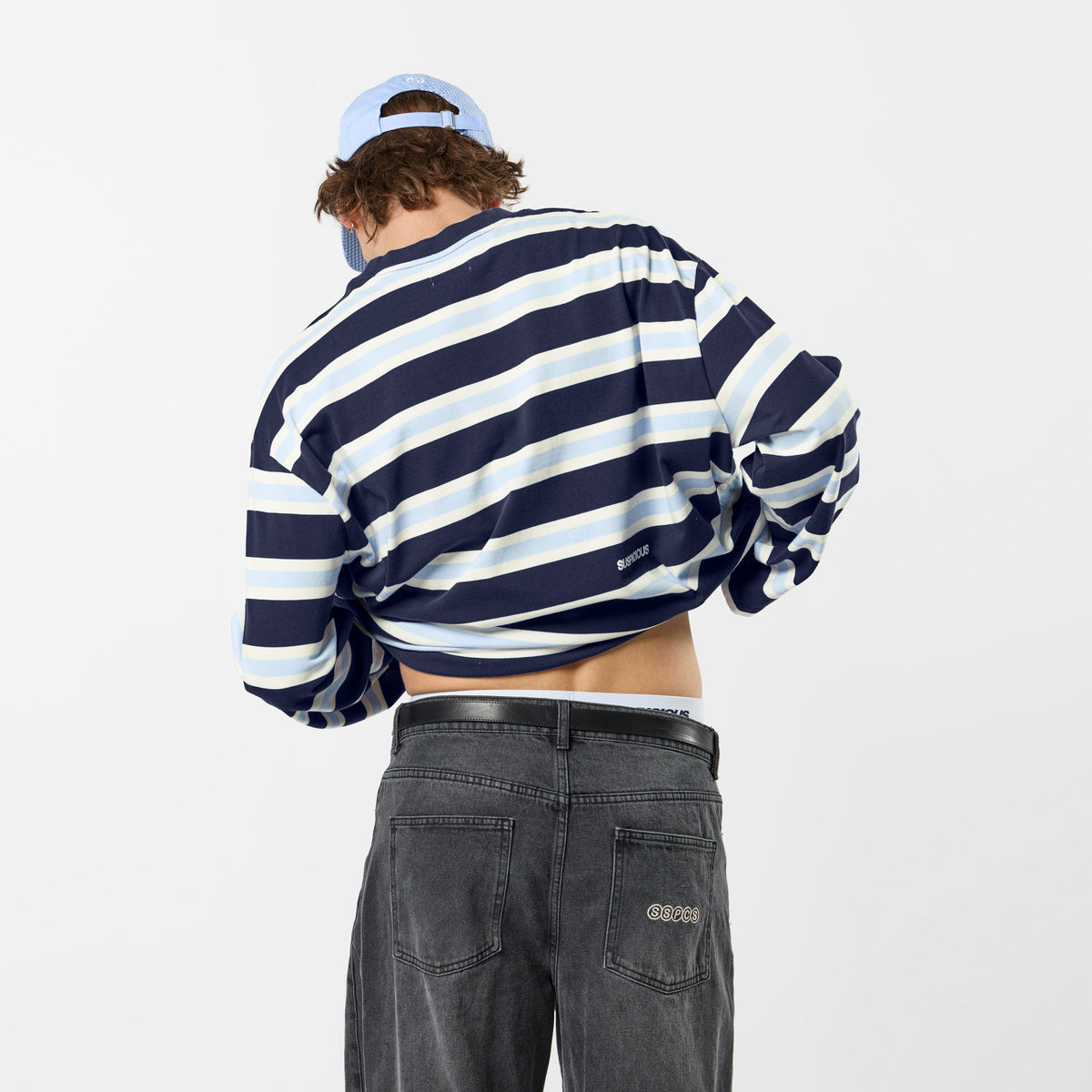 Spring 1 / Suspicious Striped Longsleeve - Nightfall & Celestial Blue