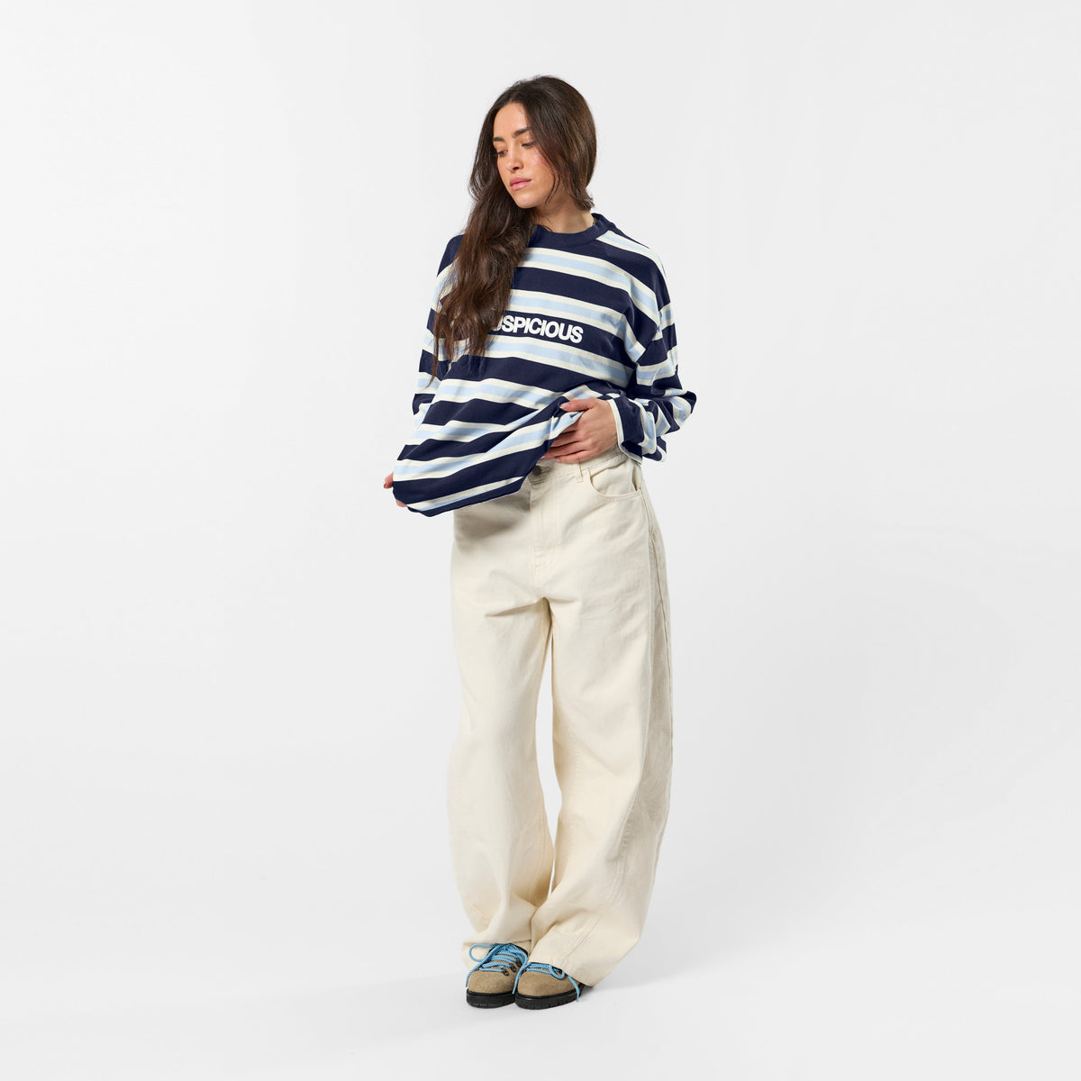 Spring 1 / Suspicious Striped Longsleeve - Nightfall & Celestial Blue