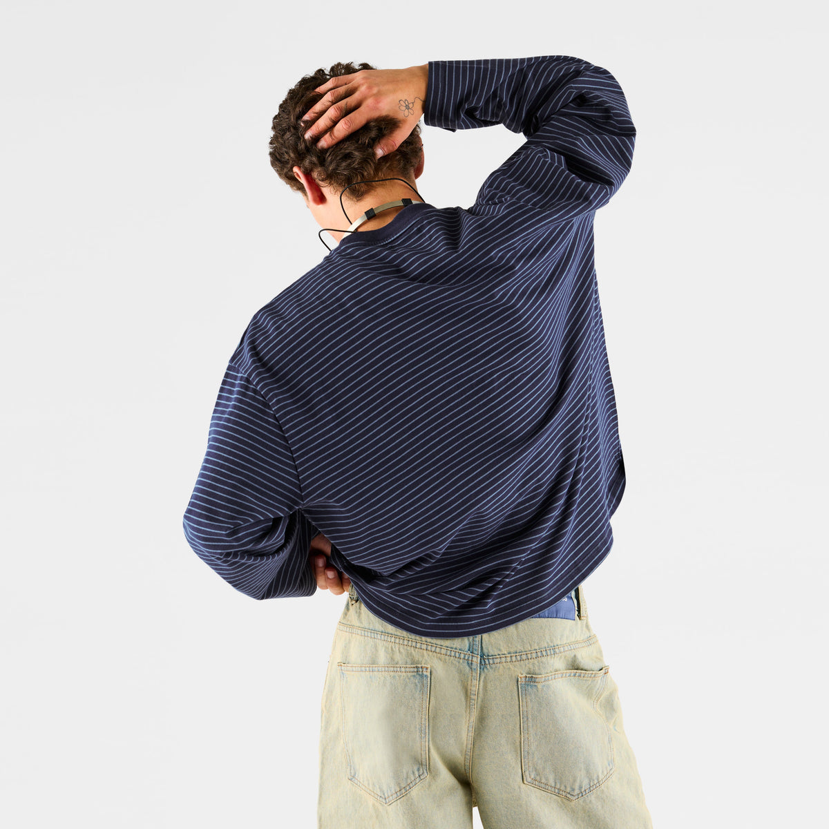 PL / The SSPCS Striped Longsleeve - Nightfall Orange