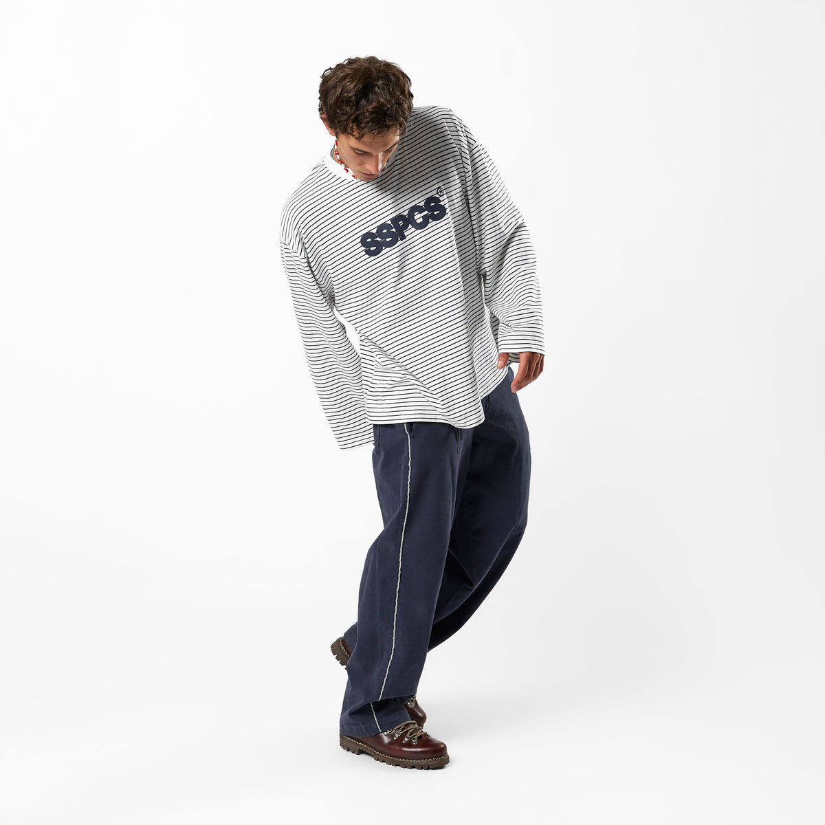 EoS / The SSPCS Striped Longsleeve - White