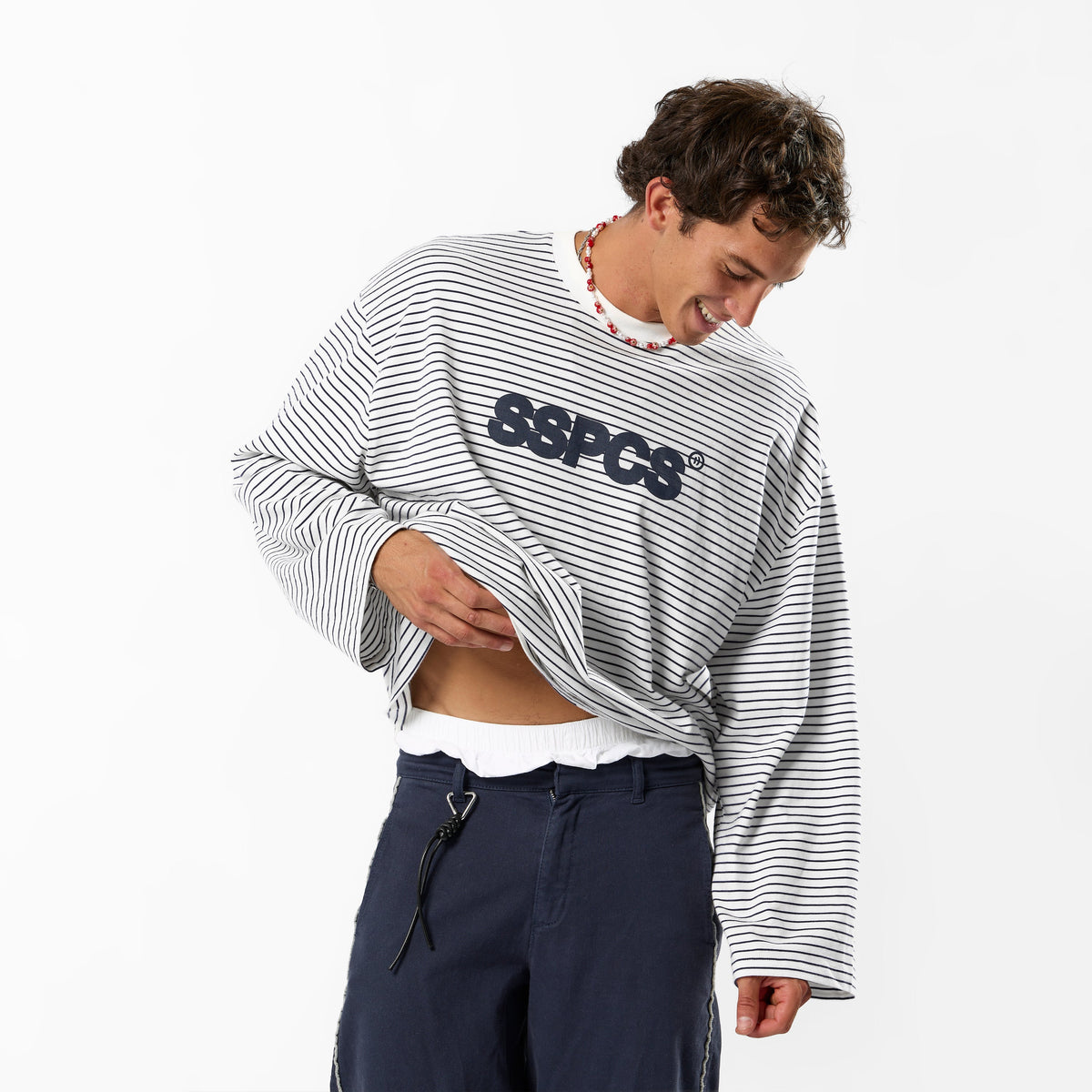 EoS / The SSPCS Striped Longsleeve - White