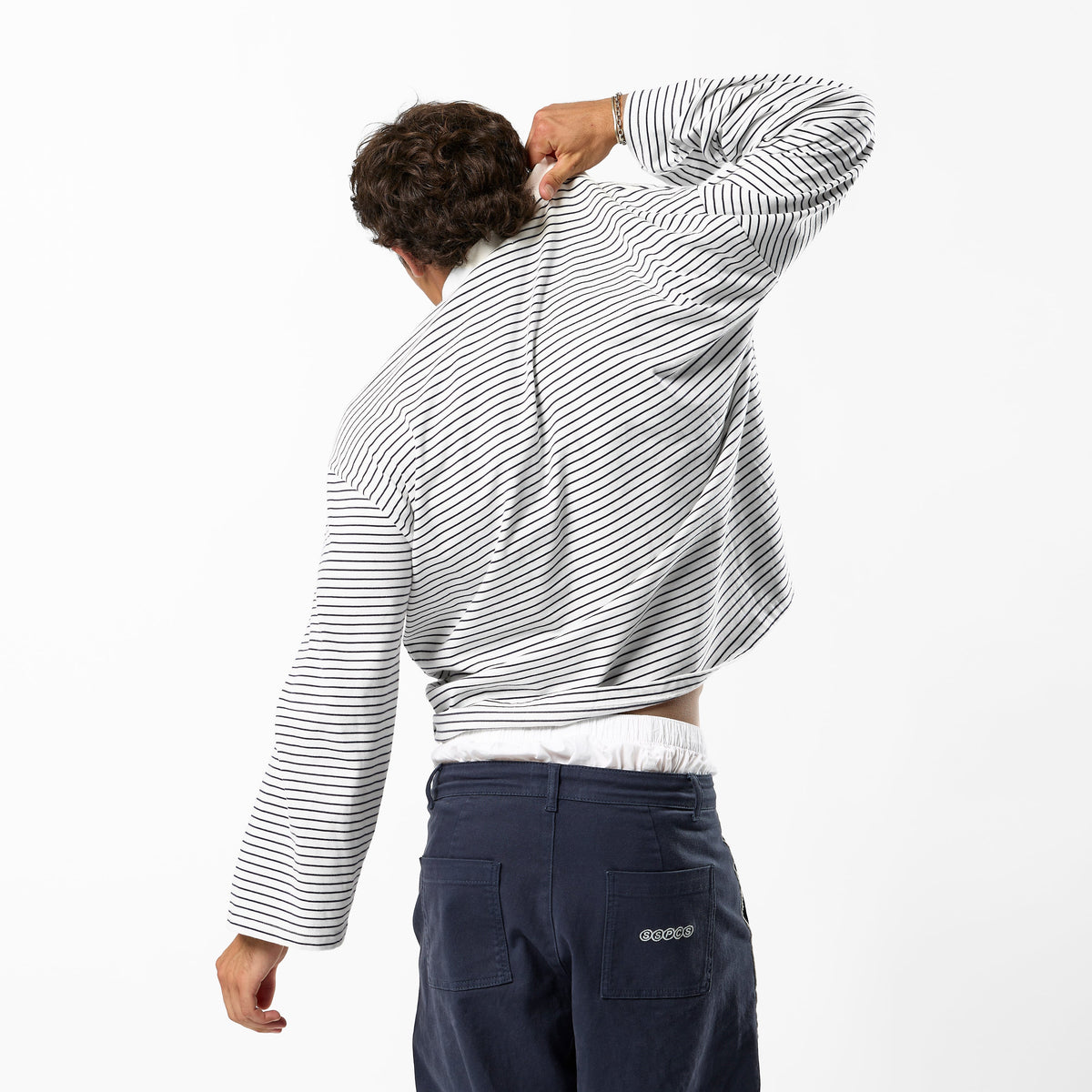 EoS / The SSPCS Striped Longsleeve - White