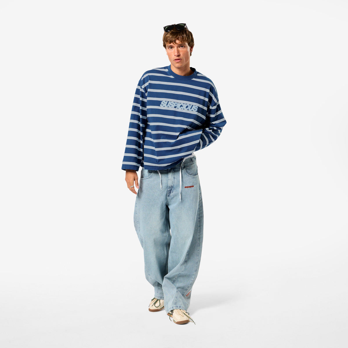 Bestsellers Variants / The Slanted Striped Longsleeve - Nightfall