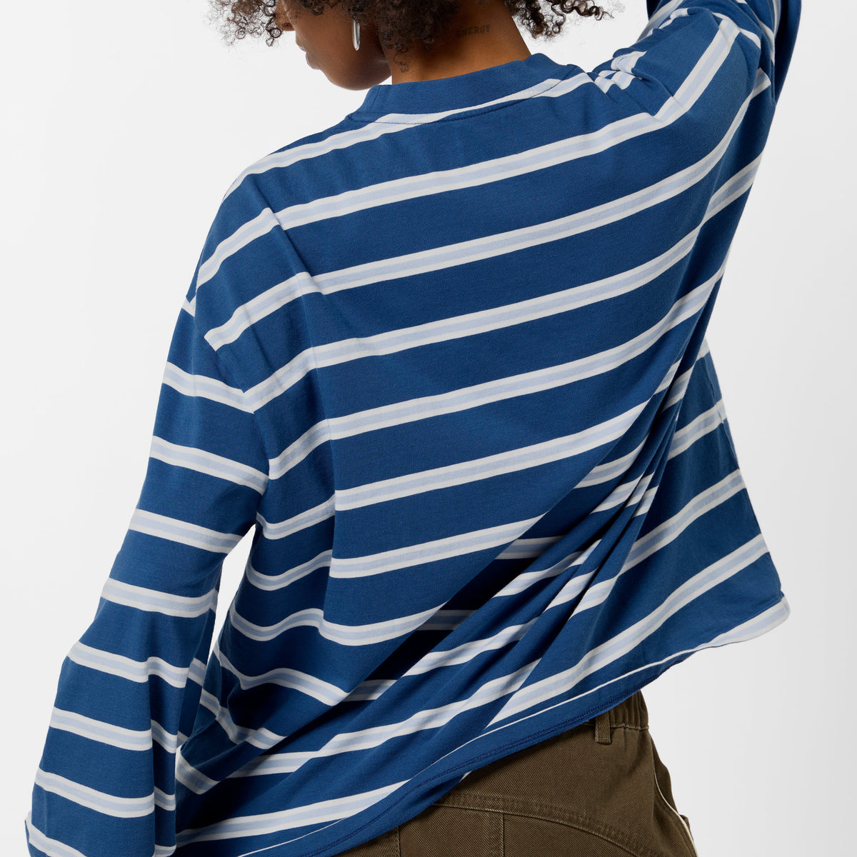Bestsellers Variants / The Slanted Striped Longsleeve - Nightfall