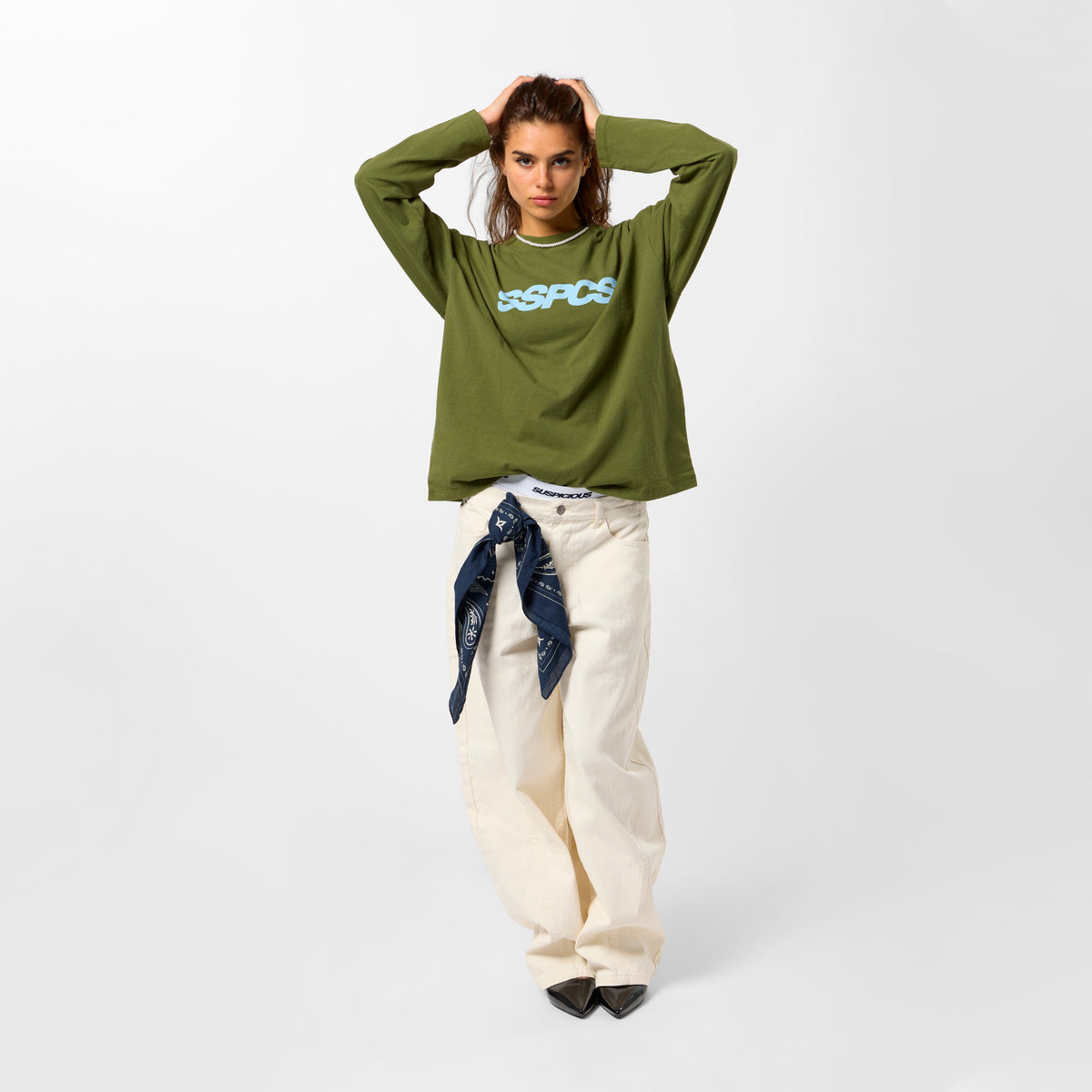 Bestsellers Variants / Track Longsleeve - Deep Moss