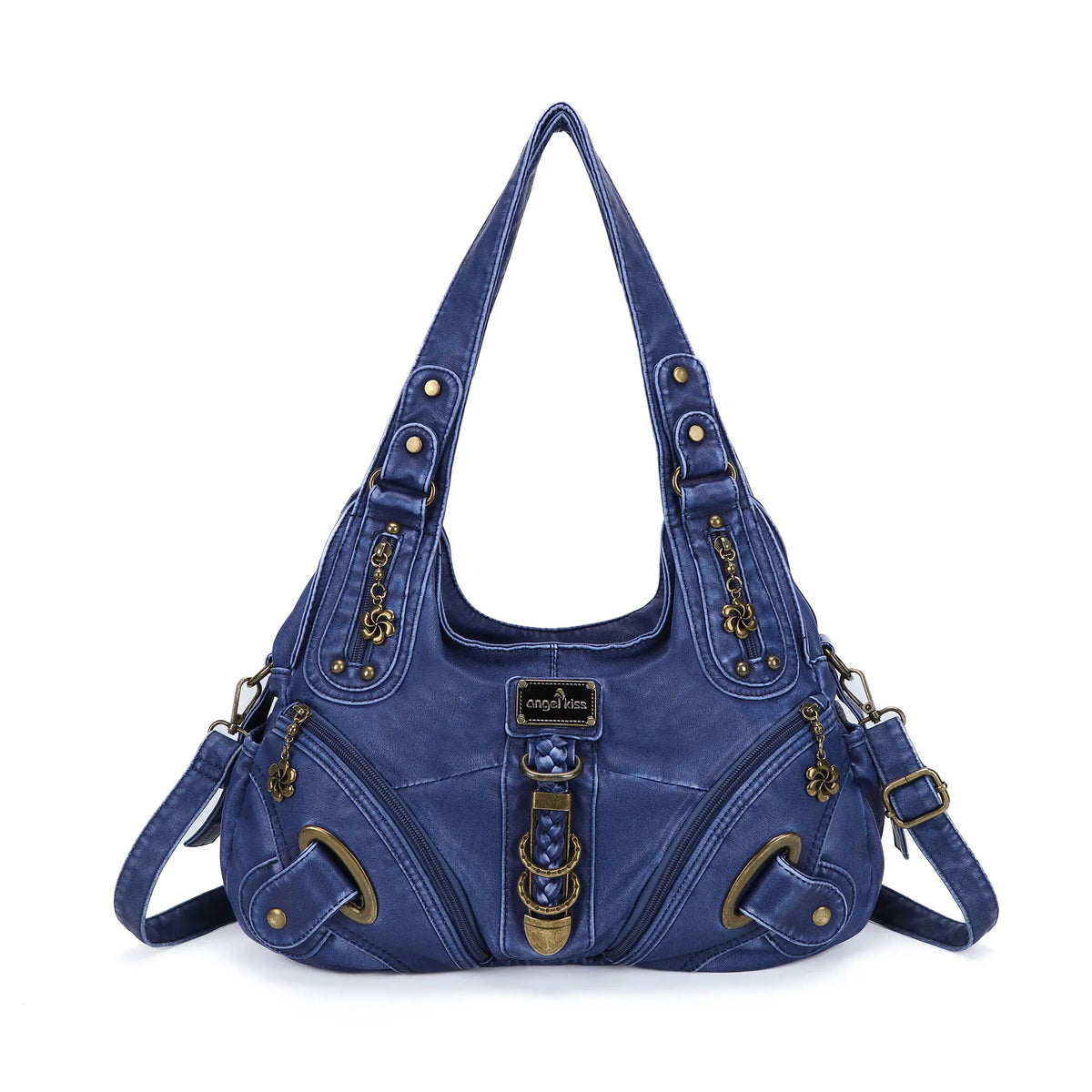 Vintage Studded Hobo Bag