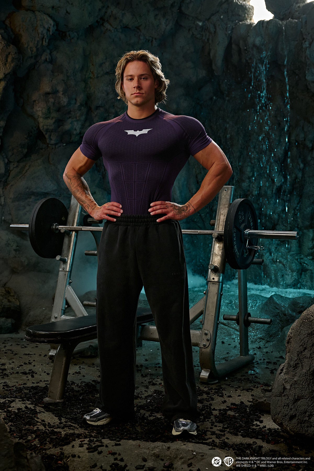 4259 - Batman Compression Tees - Purple Limited Edition