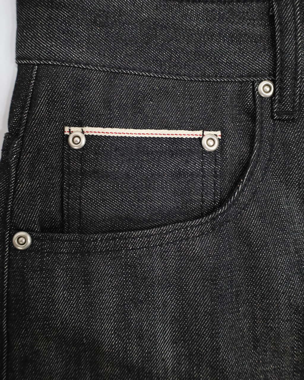 RAW BLACK JAPANESE SELVEDGE LOOSE FIT JEANS