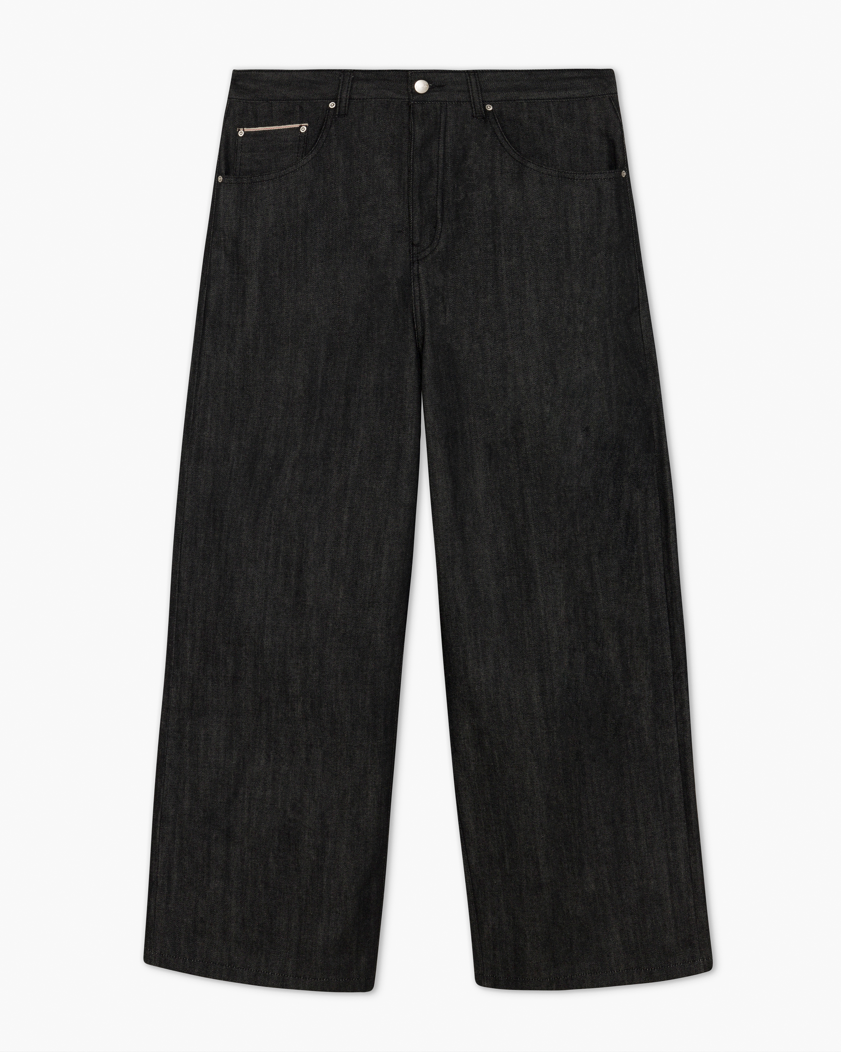 RAW BLACK JAPANESE SELVEDGE LOOSE FIT JEANS