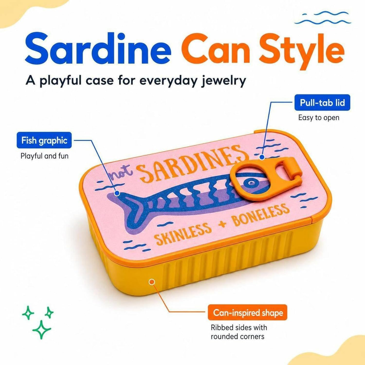 ✨ Sardine Mini Luxe Jewelry Case