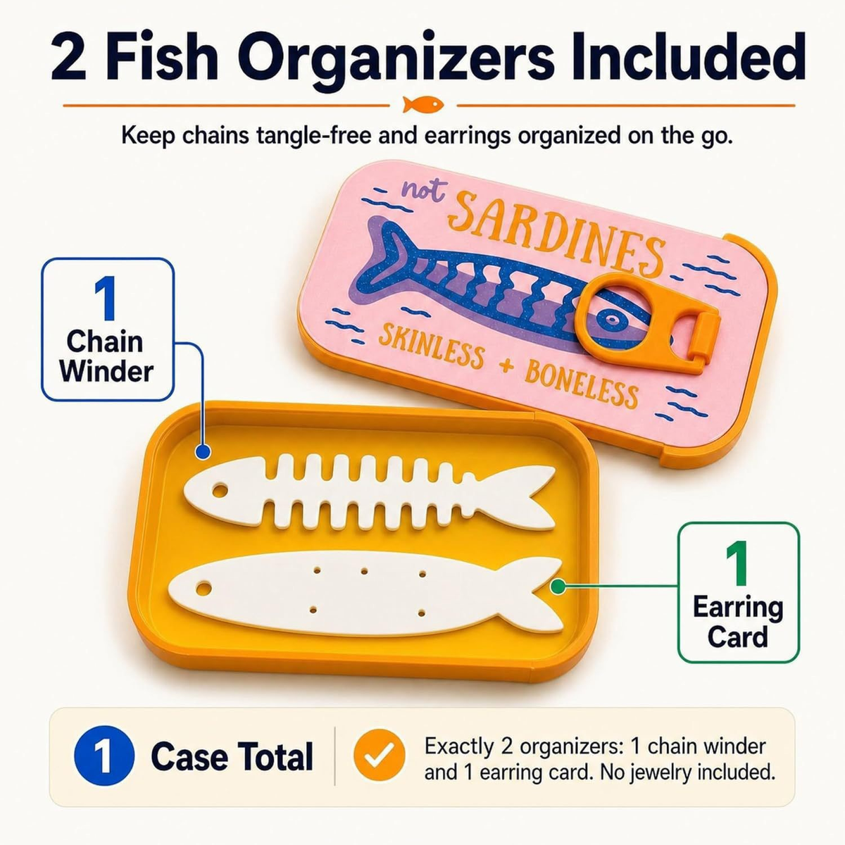 ✨ Sardine Mini Luxe Jewelry Case