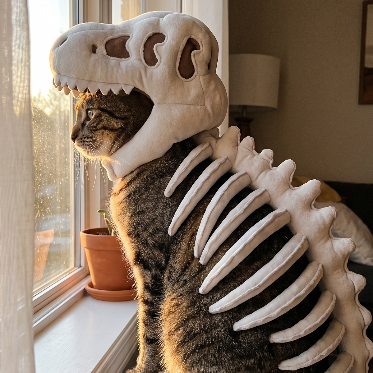 Wearable skeleton plushie