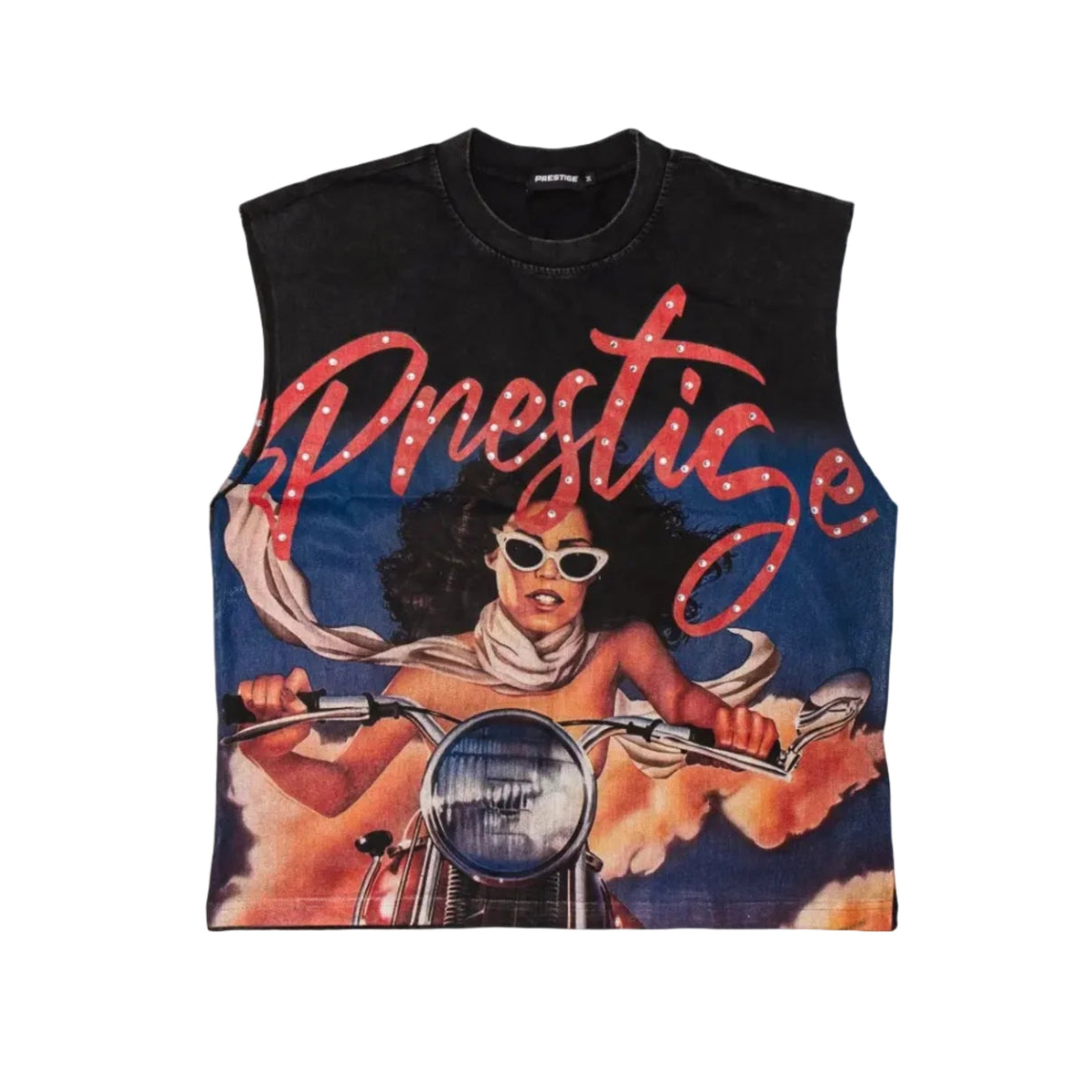 Prestige Lady Motor Rhinestone Tee