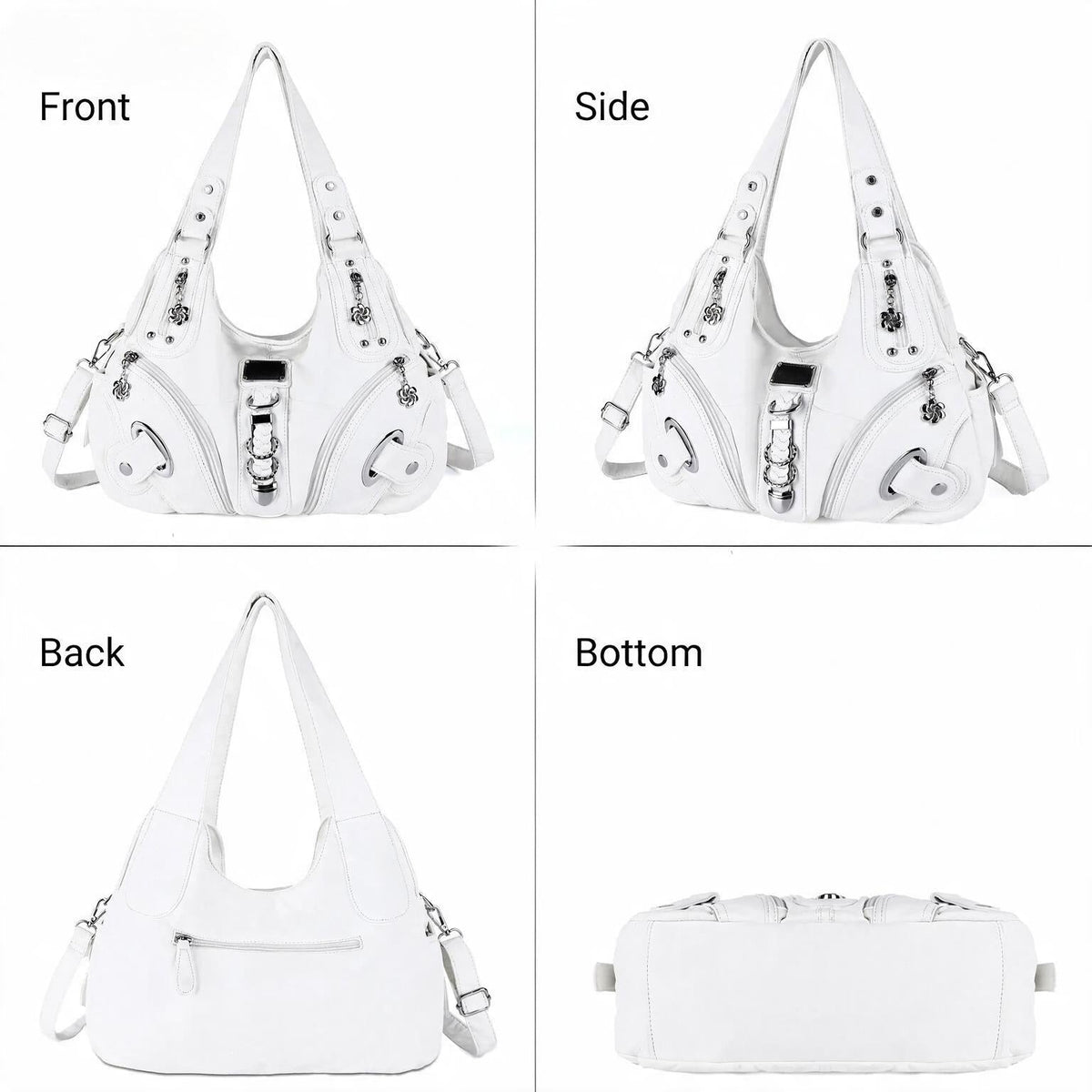 Vintage Studded Hobo Bag