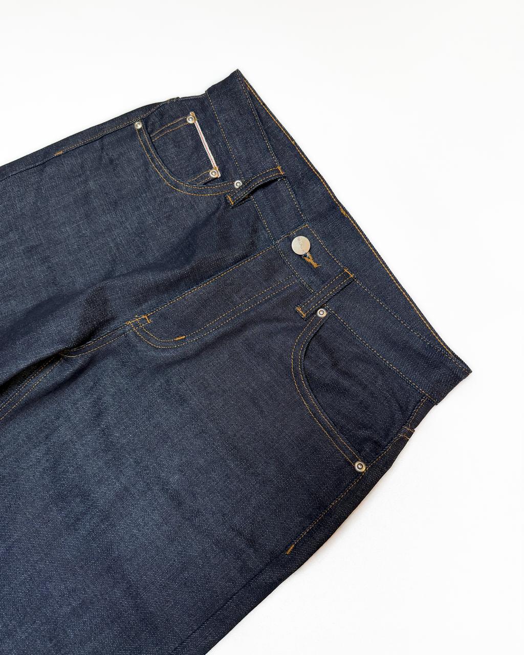 UNIFORM CUT INDIGO JAPANESE RELAXED SELVEDGE JEANS