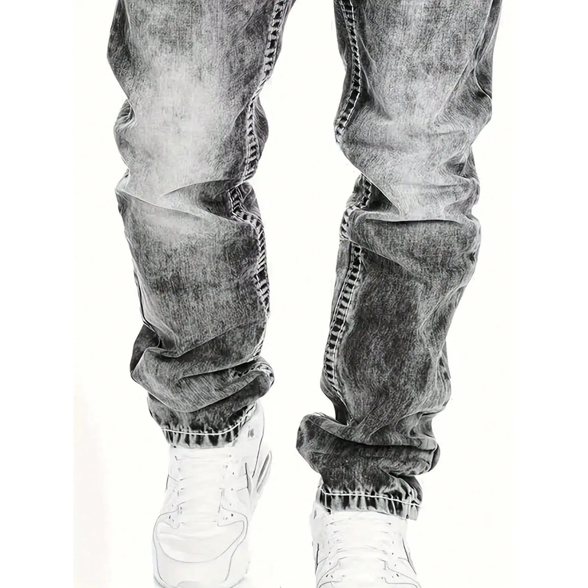Unkomplizierte Sommer-Jeans für Herren – leichte Stretch-Qualität, gerader Schnitt,
